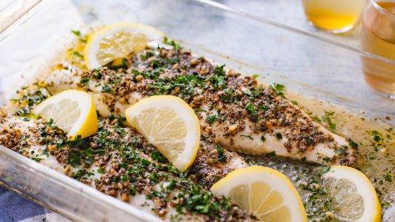 SIMPLE OVEN-BAKED SEA BASS