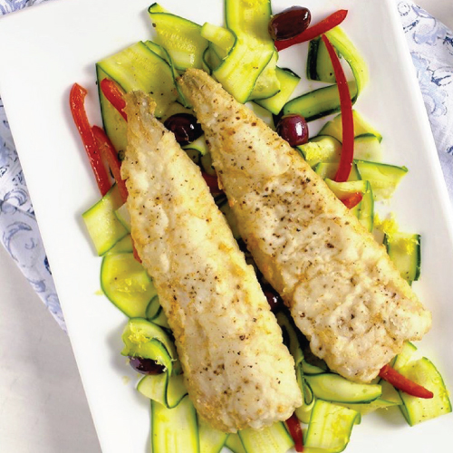 Cape hake and Zucchini