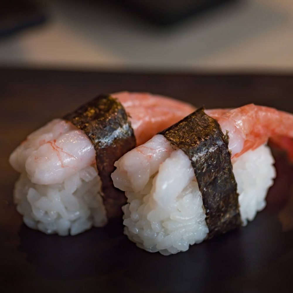 Japan shrimp sushi