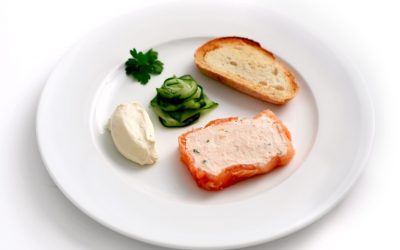 Smoked salmon terrine